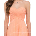 Grace Karin Strapless Sweetheart Light Orange Floor Length Simply Bridesmaid Dress CL3409